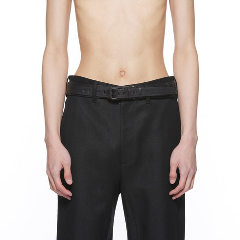 JULIUS 917ACU22 Black / Leather Belt